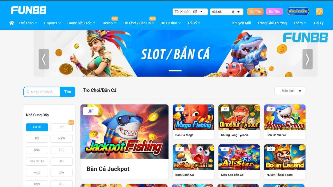 Bắn cá tại FUN88