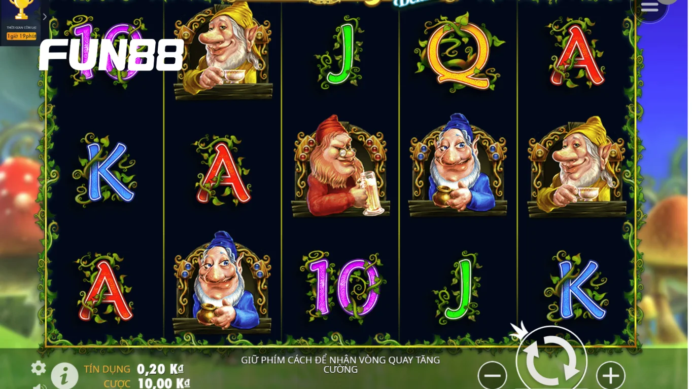 Giao diện slot games tại FUN88