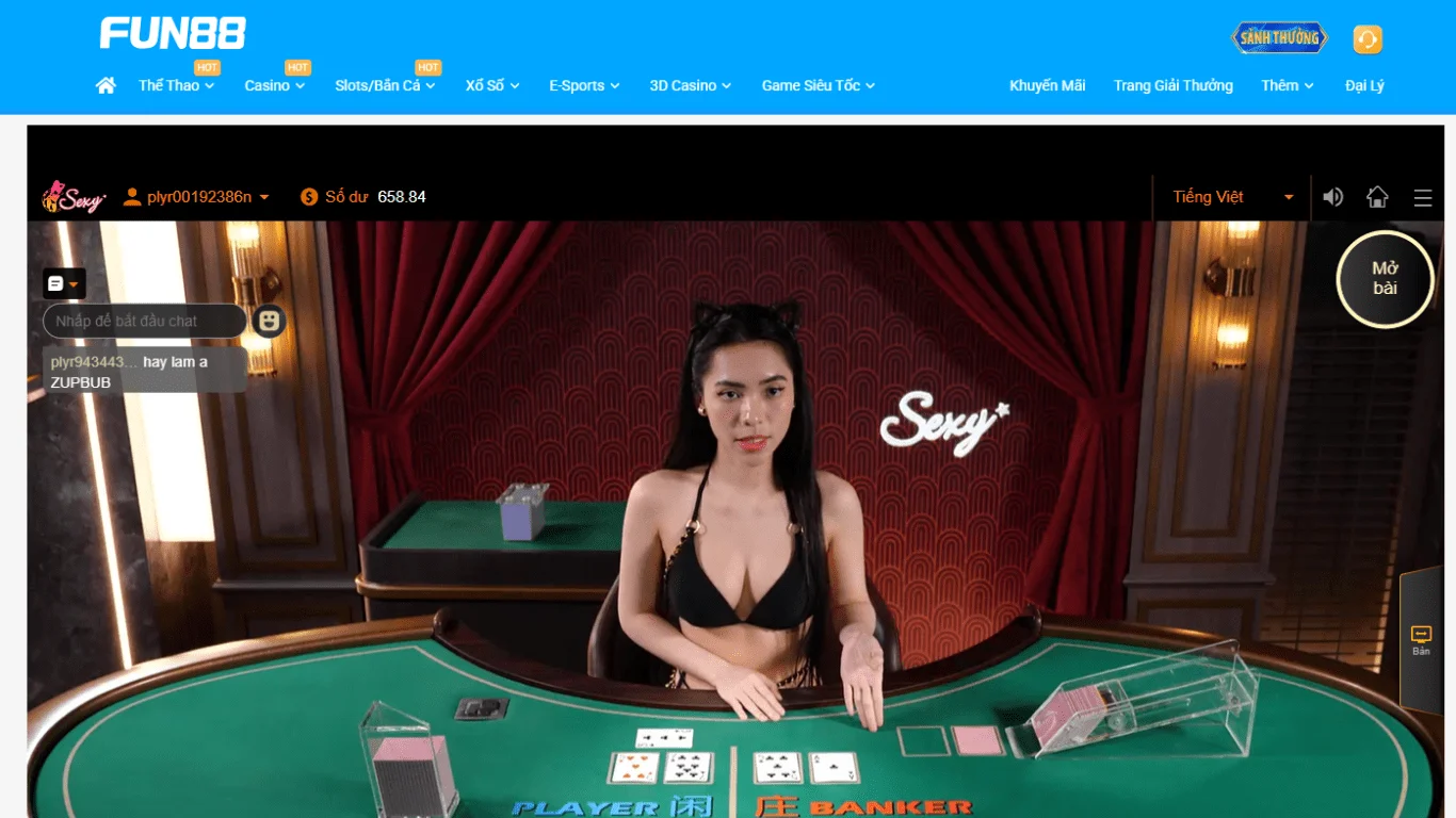 Trải nghiệm Baccarat Truyền thống tại FUN88