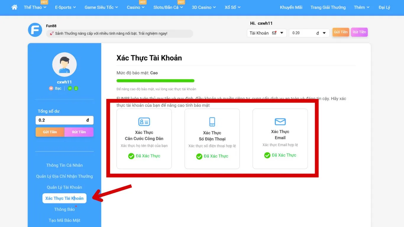 cập nhật thông tin thành công