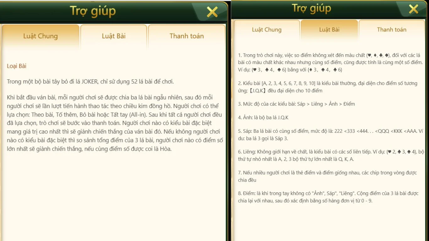 Luật chơi Liêng tại FUN88