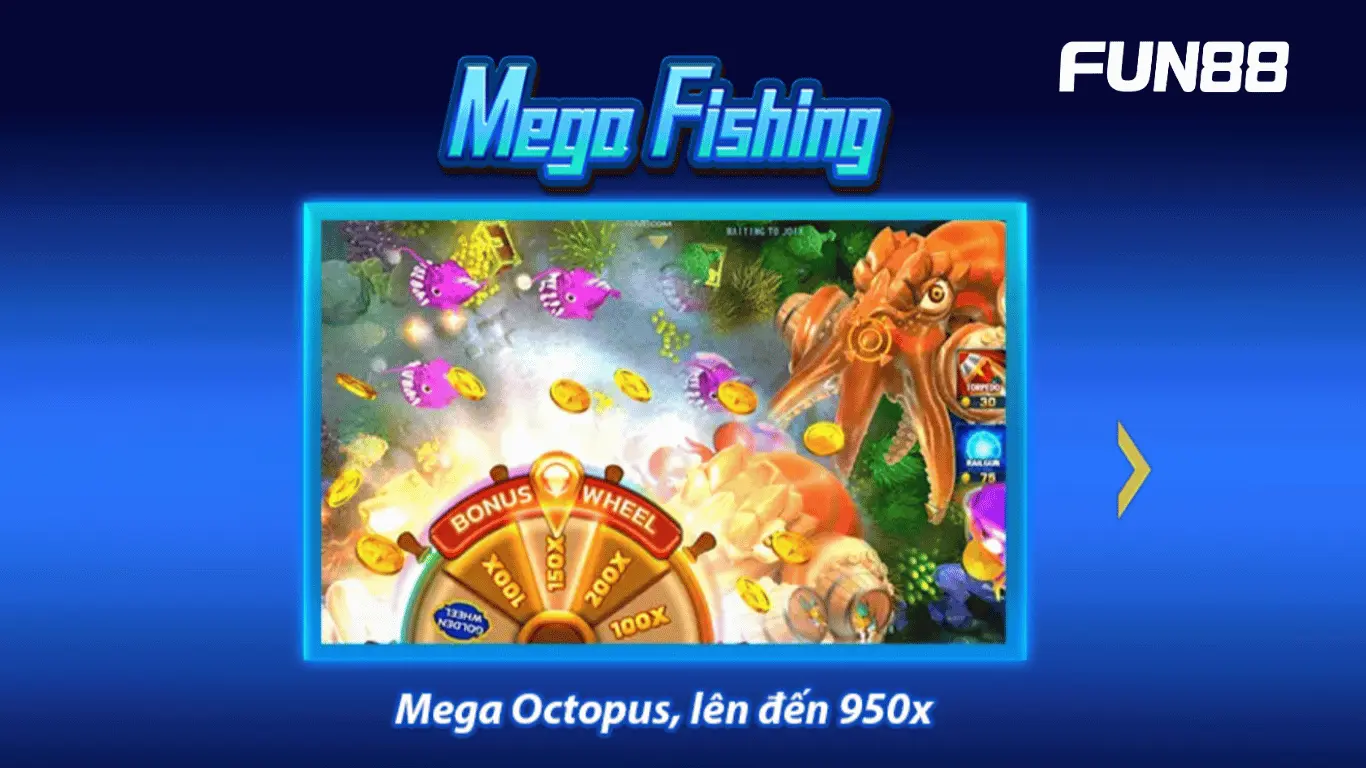 Game Bắn Cá Mega tại FUN88