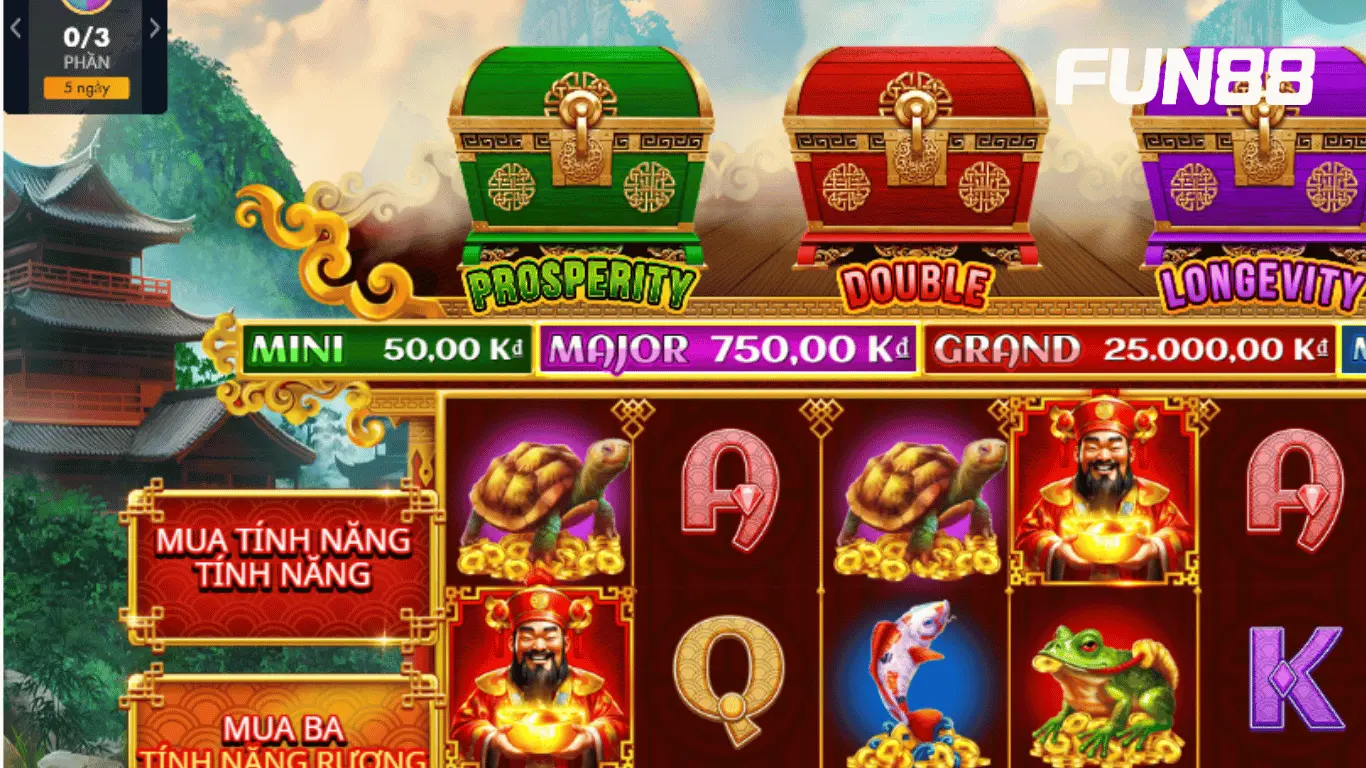 Game Rương Báu Của Thần Tài tại FUN88