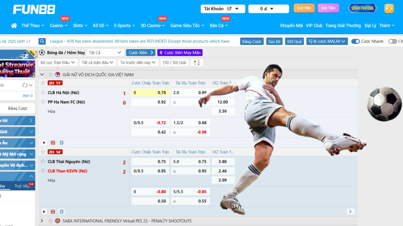 Mã đồng banh Kèo Châu Á