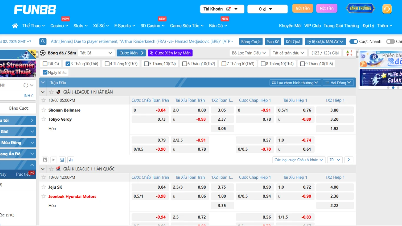 Định nghĩa cơ bản liên quan đến kèo rung