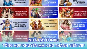Khuyến mãi độc quyền cho thành viên VIP tại FUN88
